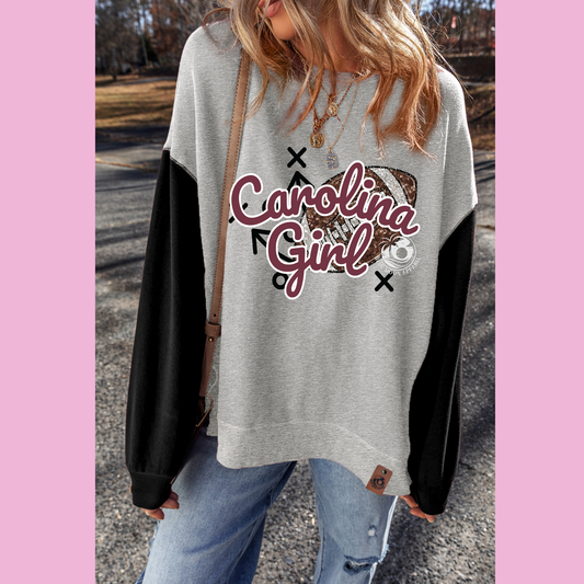 Carolina Girl Colorblock Sweatshirt